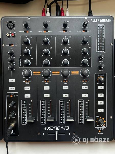Eladó dj szett - 2 db Pioneer XDJ 700 - Allen & Heath Xone43 - Sennheiser HD25 stb.