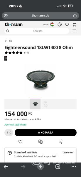 🔥 PROFI EIGHTEEN SOUND HANGRENDSZER ELADÓ 🔥