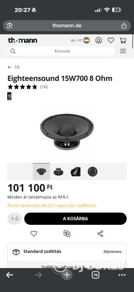 🔥 PROFI EIGHTEEN SOUND HANGRENDSZER ELADÓ 🔥