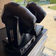2 db SHEHDS 8-Prism LED Spot 160W Moving Head Light + rack