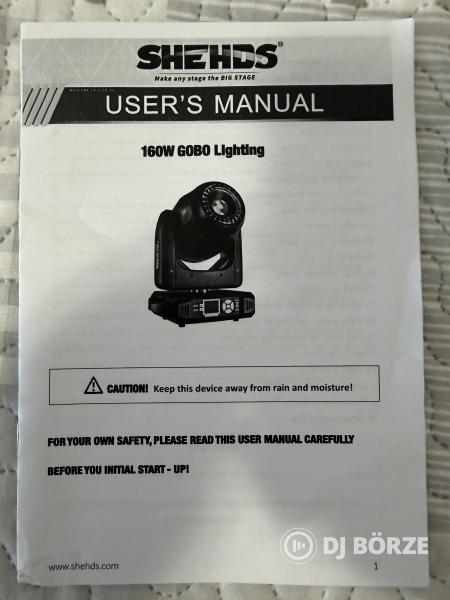 2 db SHEHDS 8-Prism LED Spot 160W Moving Head Light + rack