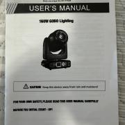 2 db SHEHDS 8-Prism LED Spot 160W Moving Head Light + rack
