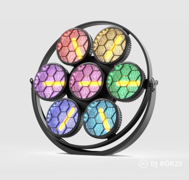 Eladó számlával, garanciával új 7x50 watt Retro Vintage wash/par lámpák