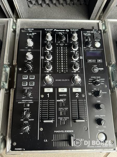 Pioneer XDJ-700 + DJM-450 rackelve