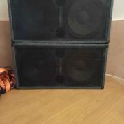 Dupla 15" passzív mélyláda / hangfal pár eladó (600W RMS / 4 Ohm)