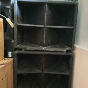 Tölcséres PA Szubláda pár (W-bin / Horn-loaded) – 2x 450W RMS