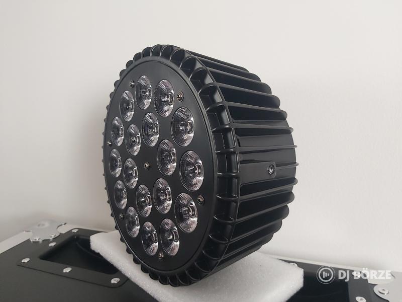 Eladó új 18x10watt fém házas PAR lámpák rackekkel