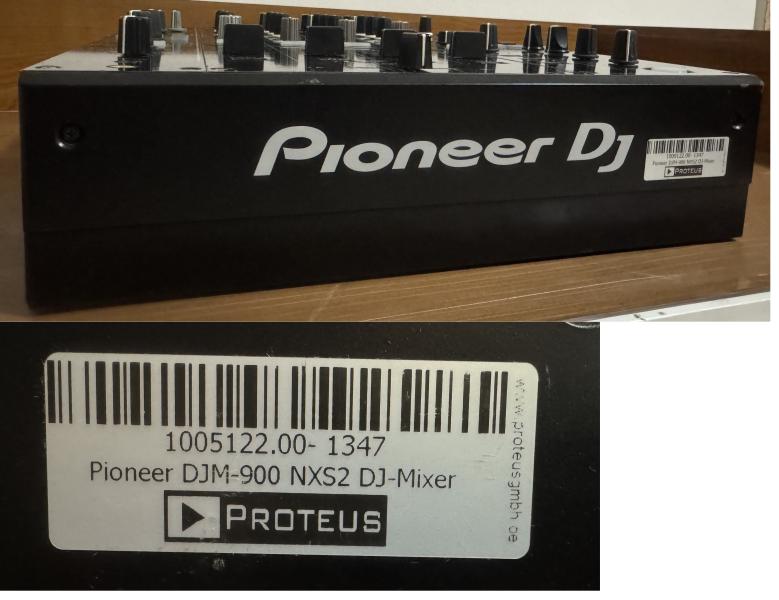 Pioneer DJM900 NXS2 nagyon szép állapot (fóliázott, rack-ben tárolt), hibátlan működés