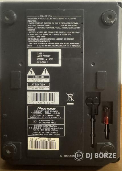 Pioneer CDJ 400, tökéletes működés, rack jár hozzá, ár/db