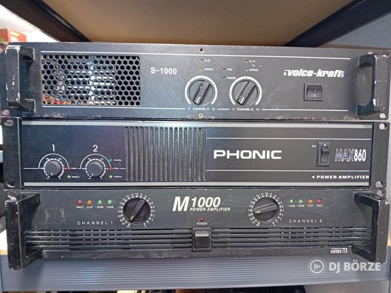 3db végfok : Voice Kraft s 1000, Phonic max 860,Interm M 1000(beszámítás is)