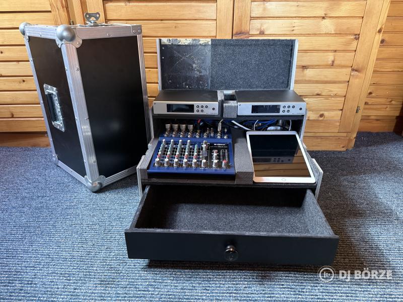 Fiókos Safe Case Rack Kábelezve