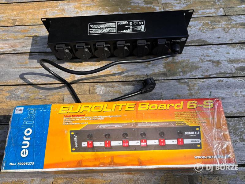Eladó EUROLITE Board 6-S Kapcsoló panel 6 foglalattal Budakalászon.