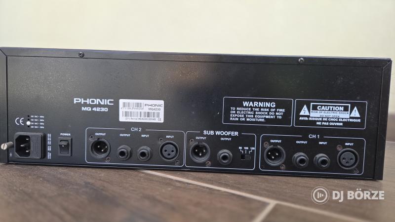 Phonic MQ 4230 dual 30 sávos grafikus EQ