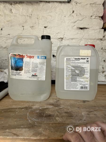Füstfolyadék (JEM Smoke SUper ZR, Eurolite Smoke-Fluid "P")