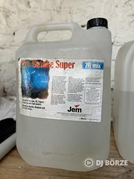 Füstfolyadék (JEM Smoke SUper ZR, Eurolite Smoke-Fluid "P")