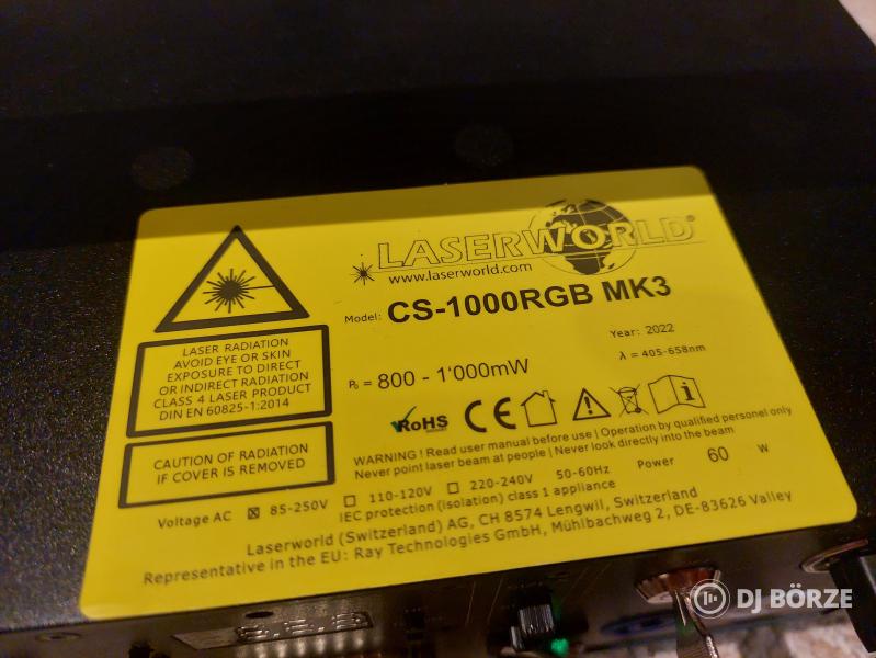 Laser World CS-1000 RGB Mk3 lézer olcsón eladó