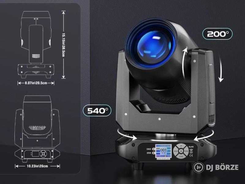 Eladó számlával, garanciával új 150 watt beam&spot robotlámpák rackekkel
