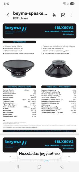 Beyma 18lx60v2