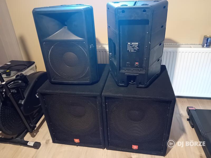 Jbl jrx 118s pár, Rh sound Rh12/2/400p, Fbt Subline 15s , Elder audio RS 10pár (beszámítás is)