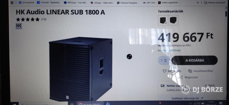 HK Aktiv Hangfalpár,Linear Sub 1800A