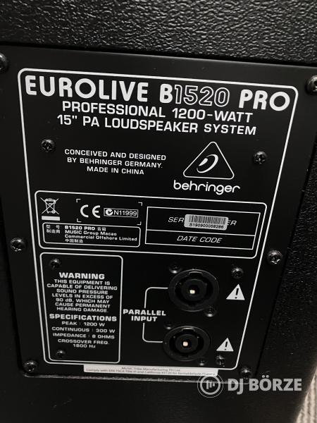 Behringer Eurolive B1520 Pro hangfal