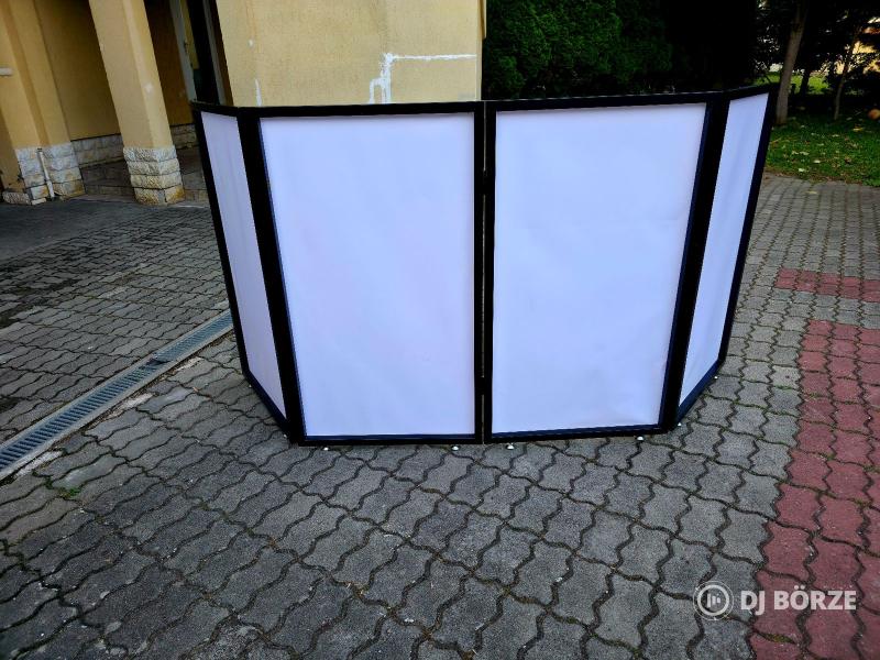 DJ pult paraván, 4 paneles