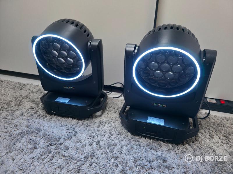 19x8W + Ring LED Wash Zoom Robotlámpa páros ÚJ!