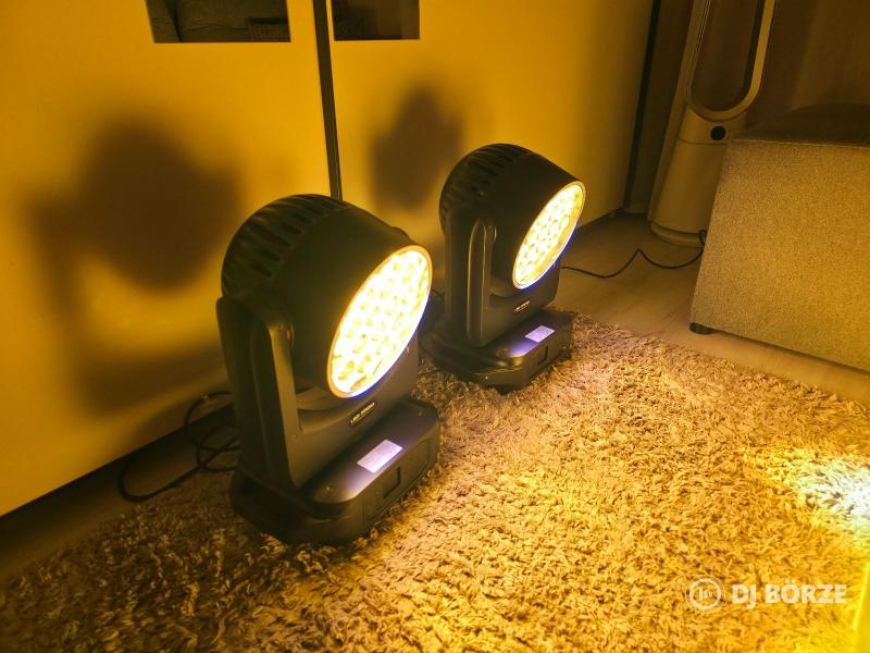 19x8W + Ring LED Wash Zoom Robotlámpa páros ÚJ!