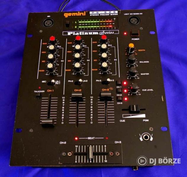 Gemini ps626 dj mixer analóg korszak ritkasága