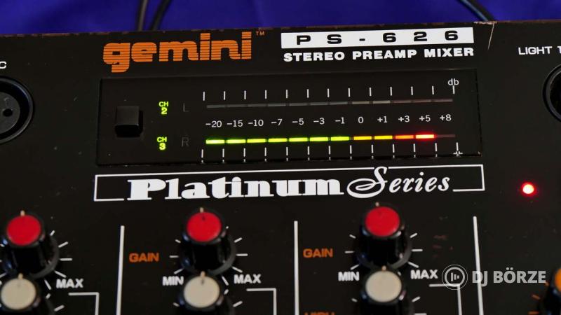Gemini ps626 dj mixer analóg korszak ritkasága