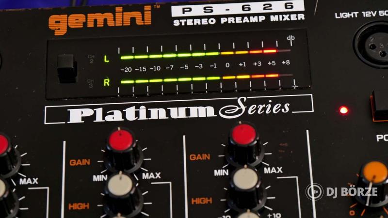 Gemini ps626 dj mixer analóg korszak ritkasága