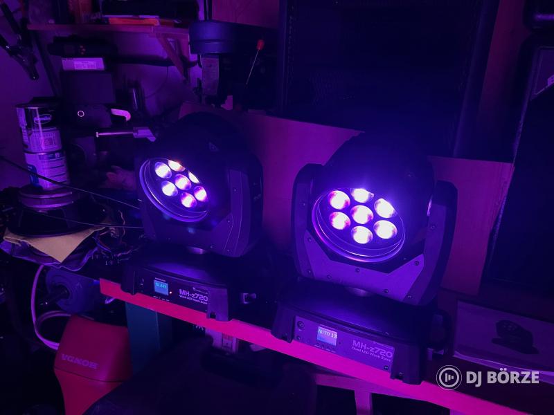 Stairville MH-z720 RGBW LED wash (7x20W), 2 db egyben