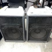 Bell, Fostex V3, 250W RMS, 15", 8 ohm topláda pár, hangfal pár + állvány
