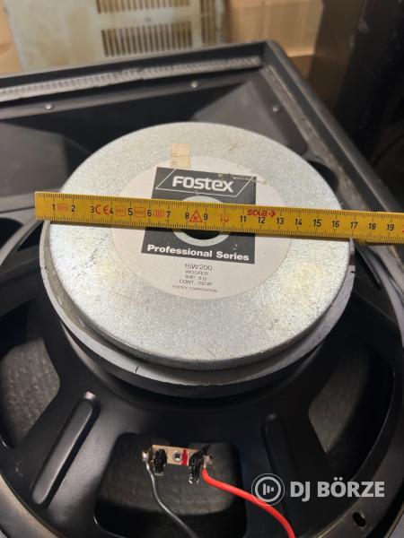 Bell, Fostex V3, 250W RMS, 15", 8 ohm topláda pár, hangfal pár + állvány