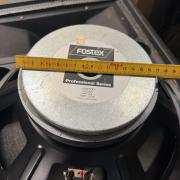 Bell, Fostex V3, 250W RMS, 15", 8 ohm topláda pár, hangfal pár + állvány