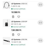 LD Systems Mikrofon szett - zsebadó, fejmikrofon, kézi mikrofon stb