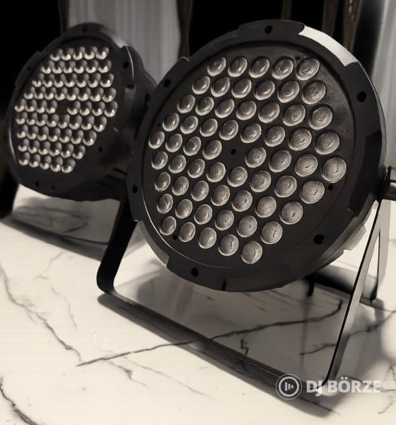Komplett DJ fénytechnikai szett – 4 LED lámpa + ADJ állvány + dobozok – Azonnal használható