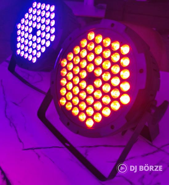 Komplett DJ fénytechnikai szett – 4 LED lámpa + ADJ állvány + dobozok – Azonnal használható
