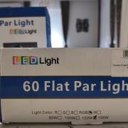 Komplett DJ fénytechnikai szett – 4 LED lámpa + ADJ állvány + dobozok – Azonnal használható