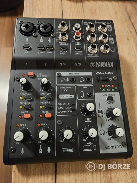 Digitális keverő Yamaha AG06 MK2