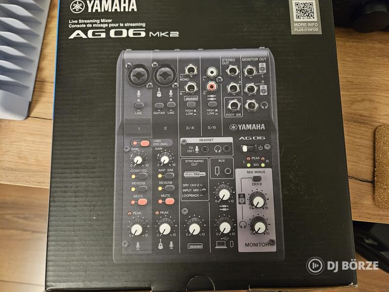 Digitális keverő Yamaha AG06 MK2
