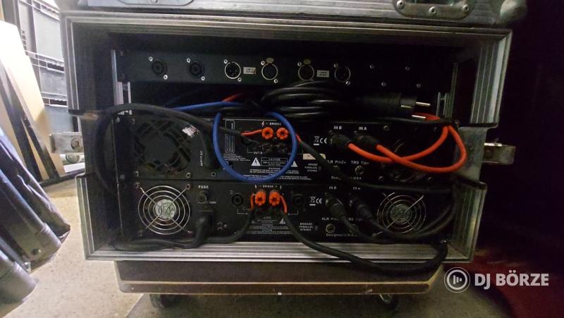 The amp TA 2400 MK-X professional végfokok rackben