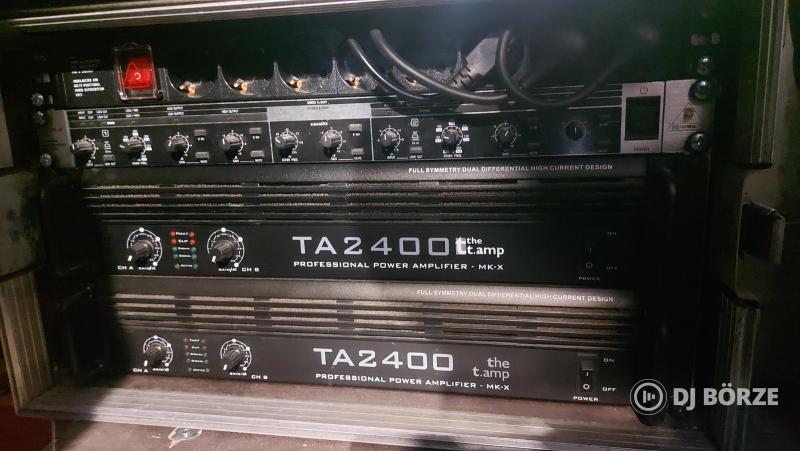 The amp TA 2400 MK-X professional végfokok rackben