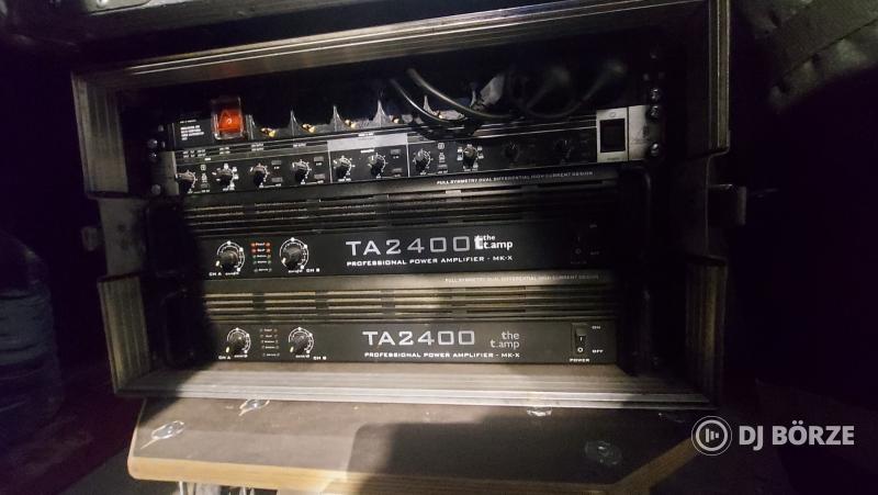 The amp TA 2400 MK-X professional végfokok rackben