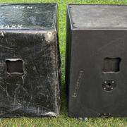 HK Audio RL 118F (600/1200W) SUB pár védőhuzattal