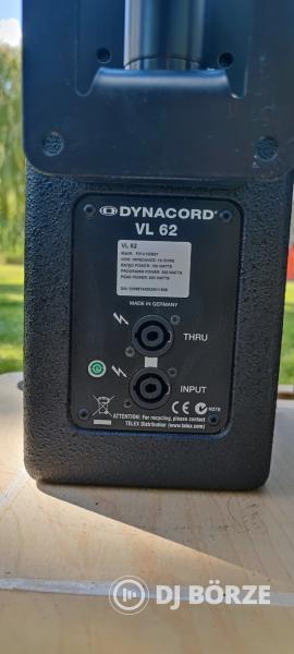 Dynacord VL 62 hangfalpár + dynacord DC-WMK10 tartó újszerű állapotban