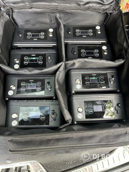 Akkumulátoros PAR Lámpa - 4x12W RGBWAUV - IP65 - 8 db