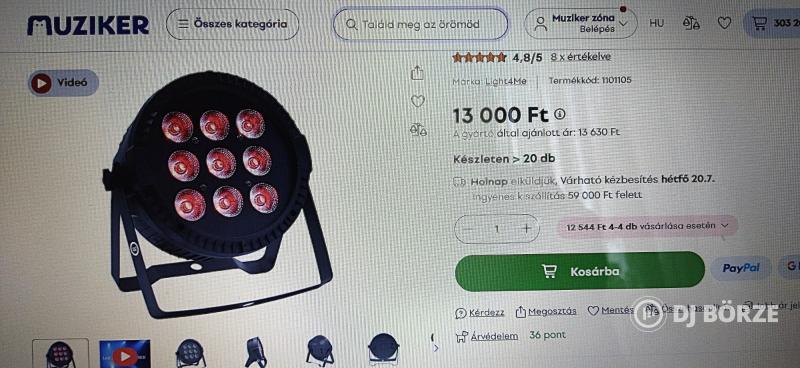 PAR led lámpa