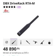 🚀 dbx DriveRack PA2 Processzor + RTA-M Mérőmikrofon Szett ELADÓ! 🚀