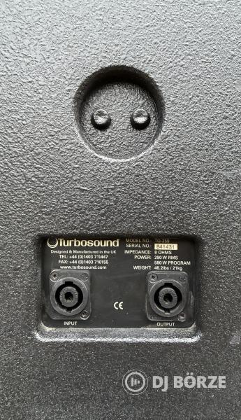 Turbosound TQ-259 hangfalpár + gurulós konténer